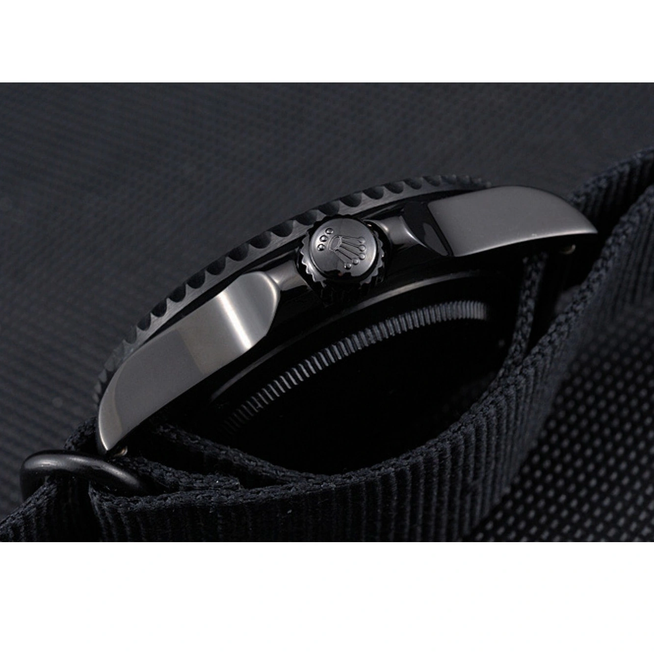 Aaa fake watches Black Strap Nylon Rolex Submariner 622006 1014